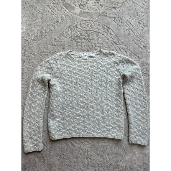 TSE Women's 100% Cashmere Cable Knit Sweater Gray Medium - Picture 2 of 8